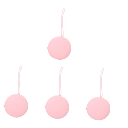 FRCOLOR 4pcs Box Box Holder Cups Containers Case Pacifier Holders Women Carrier Storage Organizer Pink