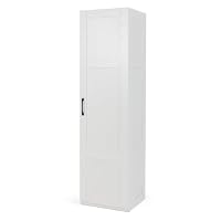 TANGZON Tall Kitchen Cupboard, 4-Tier Narrow Tall Storage Cabinet with Door
