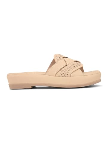 Image of XE Looks Sleek Slip-On Sandals Trendy & Stylish Cross-Strap Perforated Comfort