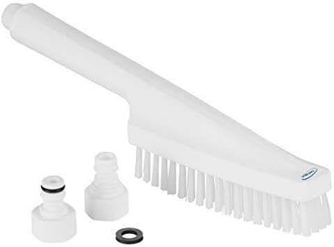 Vikan 70575 Hand Brush, waterfed, 12.99" Hard, White