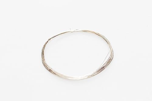 Image of 925 Sterling Silver Wire, 30 Gauge, Round, Half Hard, 10FT by CRAFT WIRE | Sterling Silver Wire for Jewelry Making, Wire Wrapping, Solid 925 Sterling Silver, 0.255mm Wire, High Quality Made in USA