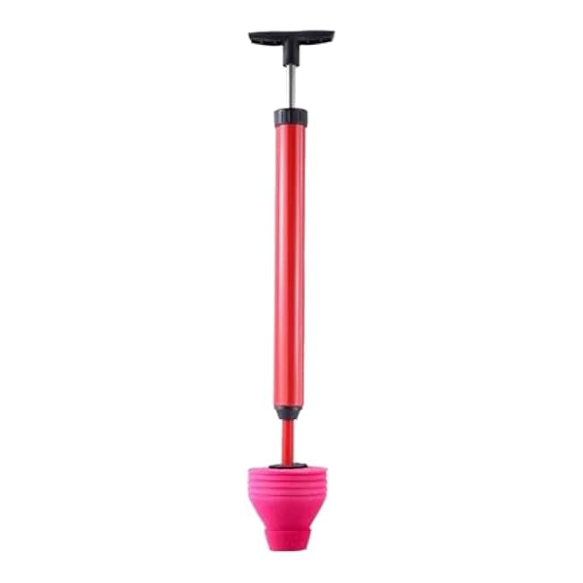 High-Pressure Toilet Plunger Drain Clog Remover Tool Powerful Air Drain Unblocker for Bathroom Kitchen and Pipes Heavy-Duty Plumbing Solution (64x5cm)
