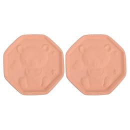 balacoo Terracotta Brown Sugar Softener Disc Sugar Saver Maintains Texture 2pcs Reusable Beige for Food Storage Containers for Homes
