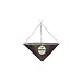 Gardman R337 Brown Rattan Hanging Cone Basket, 14" Diameter