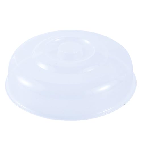 Cubierta de salpicaduras de microondas de 8 pulgadas, tapa redonda sin BPA con rejillas de ventilación de vapor, mango de fácil agarre, cubierta de alimentos para microondas y protector de