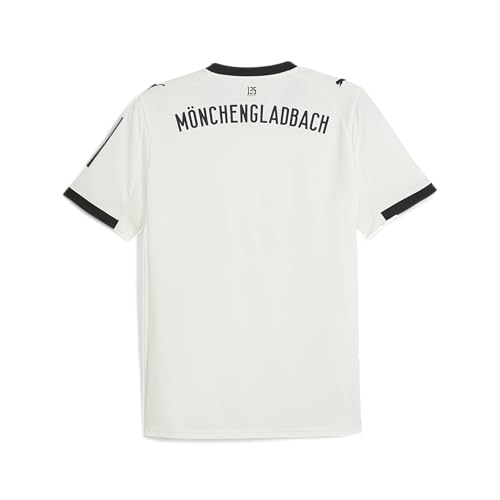 Puma Réplique en Jersey Domicile du Borussia Mönchengladbach pour Homme, Blanc Chaud/Puma Blac, Taille M