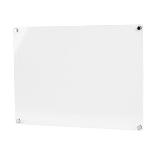 Pizarra blanca magnética acrílica de 15,7x11,8 pulgadas transparente para nevera 3