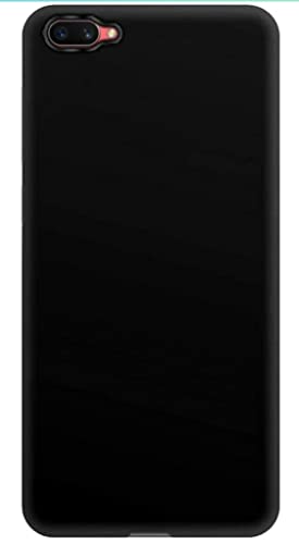 Image of Mobile Back Cover Case for Oppo Realme C1 (Silicone Case|CameraProtection|Black SC1510)