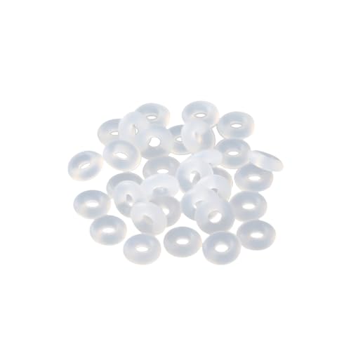 Lot de 300 Petits Anneaux d'arrêt en Silicone Transparent de 6 mm pour Fabrication de Bijoux et Loisirs créatifs