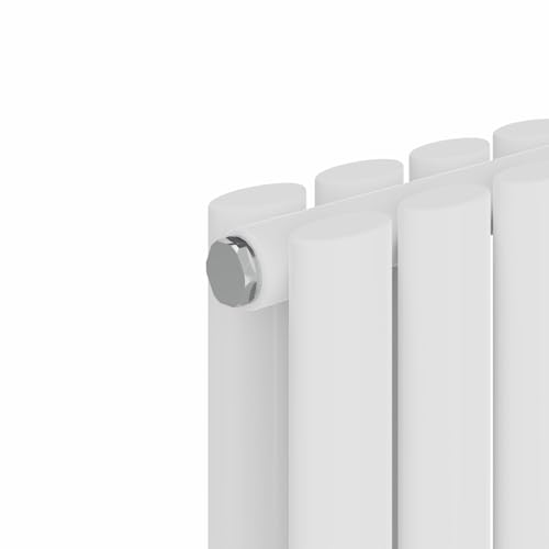 Radiateur ovale horizontal blanc 600x1003mm double panneau pour salon