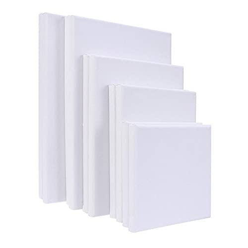 10pcs Blanc Blanc Art Boards Cadre en Bois pour Toile Peinture à l'huile d'artiste étiré Artiste Toile Panneau de Peinture Aquarelle Art Fournitures 664