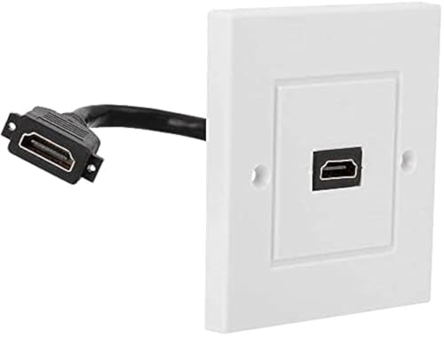 Image of Ancable Single Port HDMI Wall Plate Panel Faceplate 1Pcs