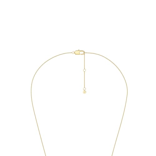 Image of Fossil Women's Gold-Tone Stainless Steel Pendant Chain Necklace for Women