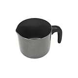 IMUSA 1.3 Qt Ceramic NonStick Milk Pot with Pour Spout – PFAS Free Aluminum Saucepan for Coffee, Sauces, Soups, Stews, Hot Beverages – Gray Finish