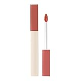 Rouge Lèvres Mat Longue Tenue Boue à lèvres imperméable à l'eau pas facile à décolorer Velvet Soft Waxy Texture Lip Glaze 2 ml Base Gloss Livraison Rapide (D, One Size)