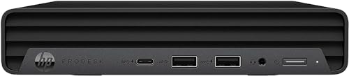 Image of HP ProDesk 600 G6 Mini Desktop Computer, Intel i5-10500T 2.3GHz Up to 3.8GHz, 32GB RAM, 1TB SSD, Keyboard&Mouse, Support 4K, Display Port, HDMI, USB C 3.2, Windows 11 Pro, Black (Renewed)