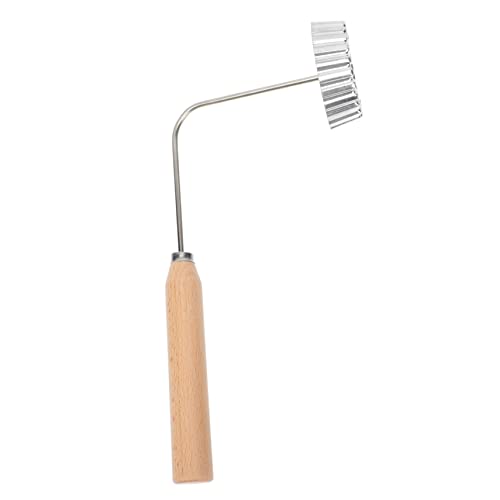 OFFSCH Set Stampo per Snack Fritti da Cucina in Alluminio Manico in Legno, Utensile per Timballo Fritto Fatto in Casa, Gadget da Cucina per Ristoranti e Cucine Familiari, Lavabile in Lavastoviglie