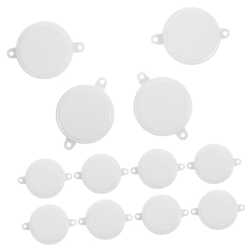 COLLBATH 40pcs Sealing Lid Water Drum Plug Drum Bung Plug Gallon Poly Drums Oil Drum Seal Caps Oil Barrel Plug Oil Drum Lids Gallon Barrel Plug Oil Accessories Water Barrel Caps White Iron