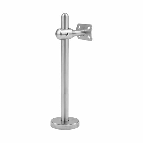 Staircase Wall Handrail Support, 304 Stainless Steel Handrail Support Frame, for Stair Railings, Fire Escape Routes and Corridors (200mm Height, Curved Support Plate)