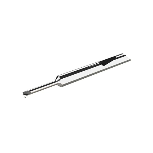 Micro 100 QMRR-030-500-120X Grooving Tool - Retaining Ring - Quick Change, .030" Width, .040" Proj, .134" Min Bore Dia, 1/2" Max Bore Depth, .080" Offset, 3/16" Shank Dia, 1-1/2" OAL, AlTiN