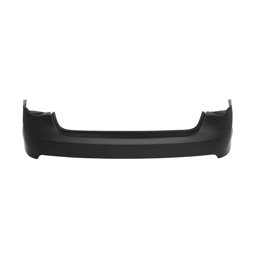 Image of FitParts Compatible with Volkswagen Jetta 2005-2010 Rear Bumper Cover | Without Parking Sensor Holes, Without Tow Hook Hole, OEM 1K5807417HGRU, VW1100175