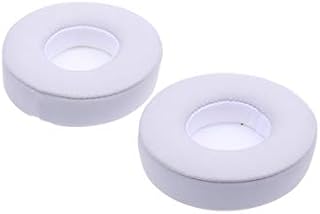 ibasenice Beats Solo 2 & 3 Earpad Replacement - Memory Foam Replacement Ear Pads Wireless Headphone Covers Headset Pads Sponge Earpads Cushions Compatible for Beats Solo 3 Solo 2 (White)