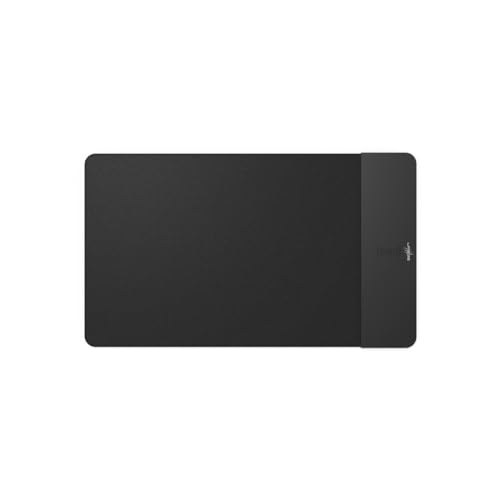 Tapis de souris gaming induction 10W USB-C avec dessous antidérapant noir