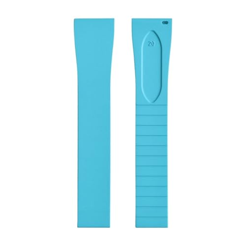 [LCNEIOQ] CTS FKM�E�H�b�`�X�g���b�v16mm 18mm 19mm 20mm 21mm 22mm�ƌ݊�������N�C�b�N�����[�X�o�^�t���C�o�b�N���E�H�b�`�o���hCTS���o�[�X�g���b�v�̓T�C�Y�ɍ��킹�ăJ�b�g�\(Sky Blue No Buckl