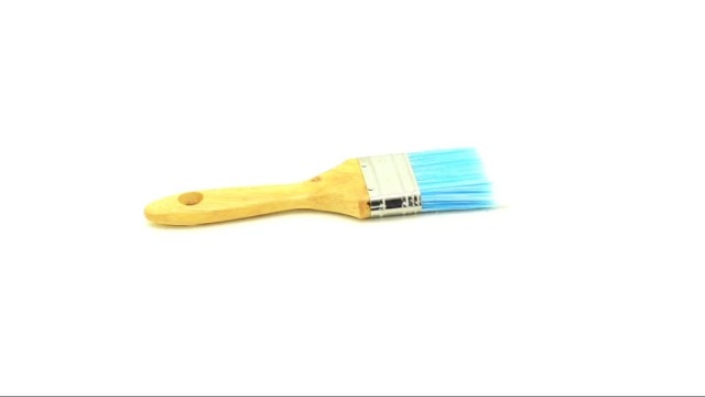 Silverline Synthetic Paint Brush 75mm / 3" (718107), Blue, White, Silver, Wooden Handle