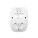 HBN 1X Funksteckdosen mit 1 Fernbedienung, 16A/3.680W Ferngesteuerte Stecker für Innen Weihnachtsdeko, Haushaltsgeräte, Reichweite 30m, Weiß