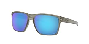 Oakley Men's OO9341 Sliver XL Rectangular Sunglasses, Matte Grey Ink/Sapphire Iridium Polarized, 57 mm product image