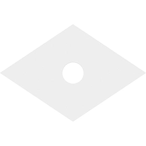 Image of Ekena Millwork CMP34X22DD-05000 Diamond Architectural Grade PVC Contemporary Urethane Ceiling Medallions 34 inchW x 22 5 /8 inchH x 5 inchID x 12 inchC x 1 inchP