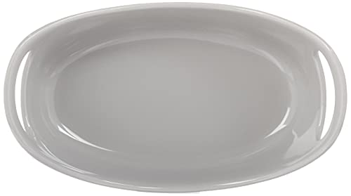 Rachael Ray Ceramics Bubble And Brown Oval Baker Set, 2-Piece, Light Sea Salt Gray - #TOP2