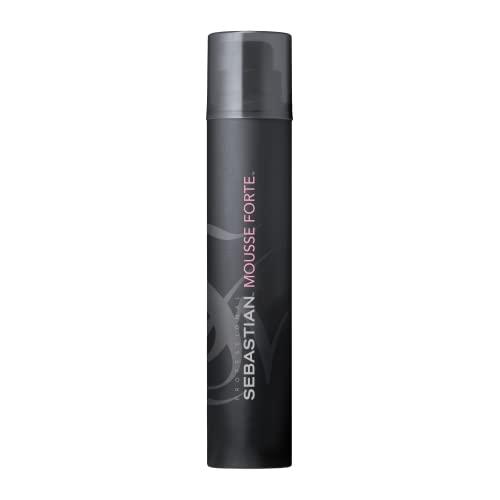 SEBASTIAN PROFESSIONAL Mousse Forte – Schaumfestiger mit Hitzeschutz (200ml) – Lockenschaum für definierte Locken und Wellen mit zusätzlichem Sonnenschutz – stärkt und schützt*