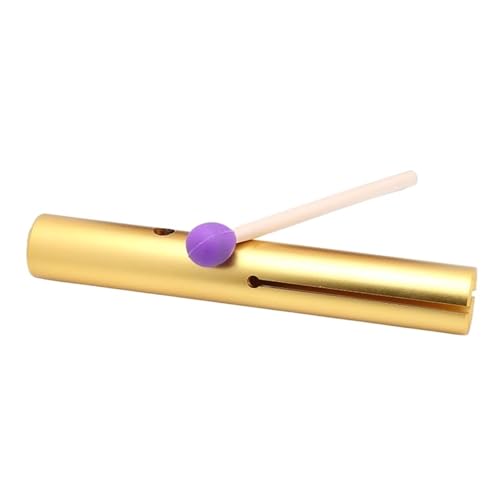 Juego De Tubos Wah-Wah Tubo de sonido Wah aluminio, instrumento percusión for sanación sonora, tubo for educación infantil temprana(E-tone gold)