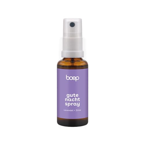 boep Gute-Nacht-Spray | Beruhigendes Raum- und Kissenspray mit Lavendel und Zirbe | Aromatherapie | 100% naturreine ätherische Öle | Vegan &...