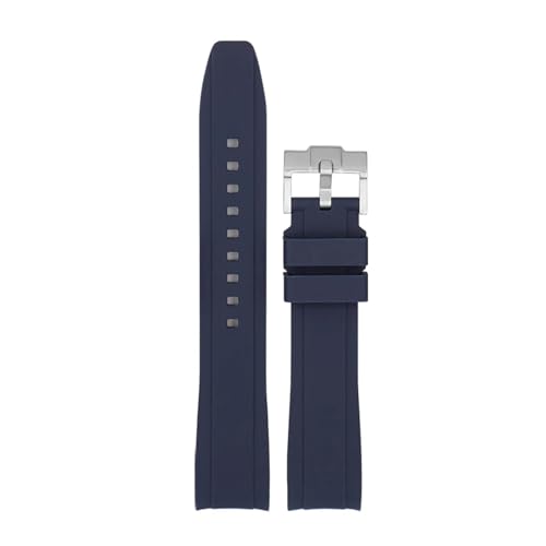 Bracelet montre 22mm silicone incurvé pour Swatch X Blancpain Fifty Fathoms Five Oceans