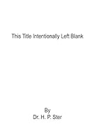 This Title Intentionally Left Blank 1492309524 Book Cover