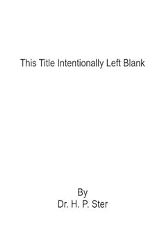 Paperback This Title Intentionally Left Blank Book