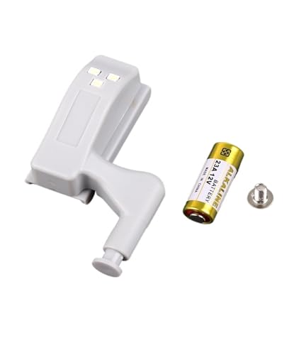 Charnière à induction avec batterie LED pour meuble de cuisine et placard de chambre
