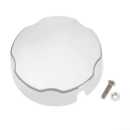 Bouton de commande rotatif pour baignoire, en plastique finition chromée, 75 mm de diamètre, trou de 10 mm de diamètre, design de protection contre les débordements