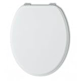 Schläfer 4665101 | Sedile Copriwater Universale Joker, Tavoletta Wc, Coprivaso Wc, Sedile Wc Bagno in Legno Mdf Laccato, Cerniere in Ottone Regolabili, Bianco Lucido