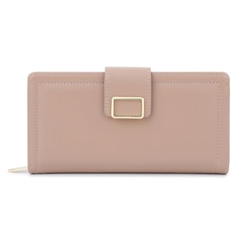 Fashion Women Wallets Long Tri-fold Wallet Purse Leather Female Clutch Card Holder(D)