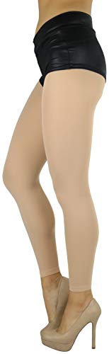Image of ToBeInStyle Women's Opaque Ankle Long Nylon Footless Fun Tights Pantyhose