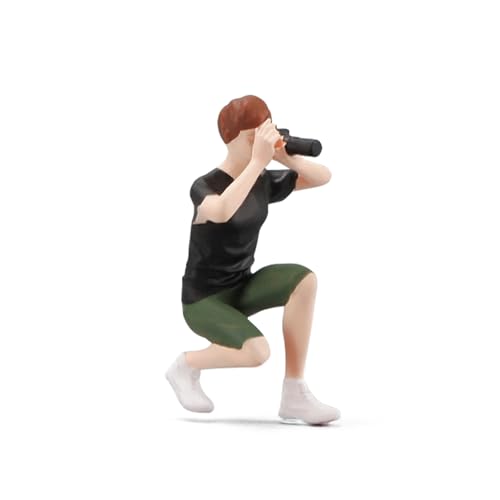 Figurita Miniatura 1/64 Photography Boy Resina miniatura 1