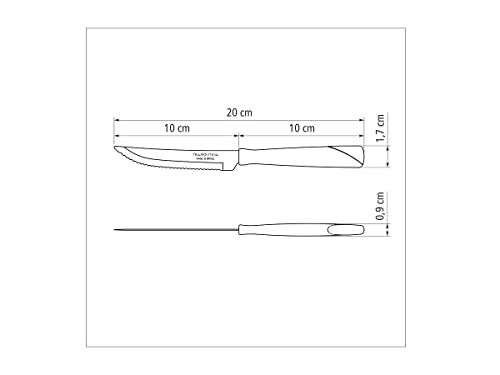 Conjunto de Facas para Churrasco Tramontina New Kolor com Lâminas em Aço Inox e Cabos de Polipropile