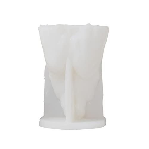 Kingke Molde de silicona con forma de hombre de la muerte para decoraciones de escritorio hechas a mano, molde de silicona para hornear