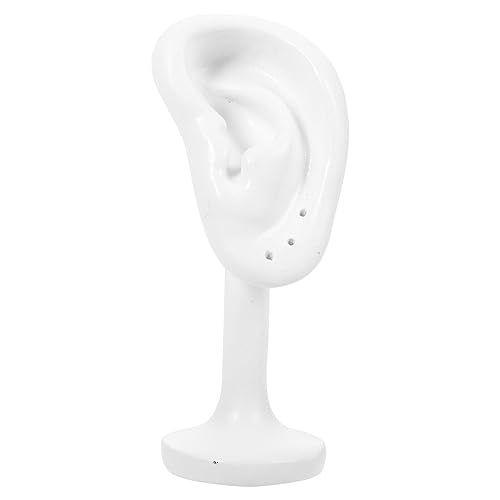 ABOOFAN Ear Model Earring Display Rack Earrings Display Stand Ear Model Jewelry Display Holder Ear Studs Earrings Holder Jewelry Organizer for Home Shows White Earring Holder