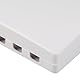 Rankomu 4-Port FTTH Glasfaser-Verteilerbox, 4-Kern Optischer Splitter Desktop Mini Universal für SC/FC/LC Flansche, ABS Schlagfest Staubdicht mit Flip-Platte, Wandhängend/Horizontal (Innenanwendung)