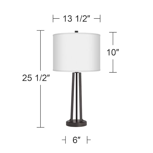 Lámparas de mesa modernas con puerto USB, 2 unidades miniatura 4